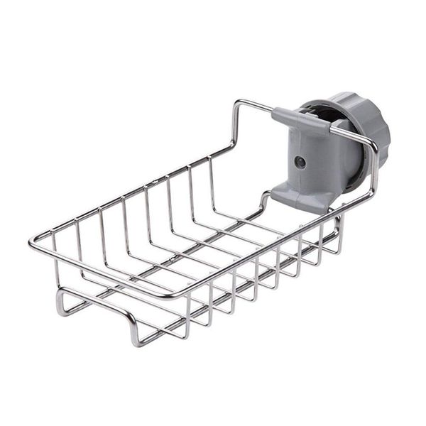 Caddy Organizer, Faucet Sponge Holder, Detachable Drain Rack for Kitchen