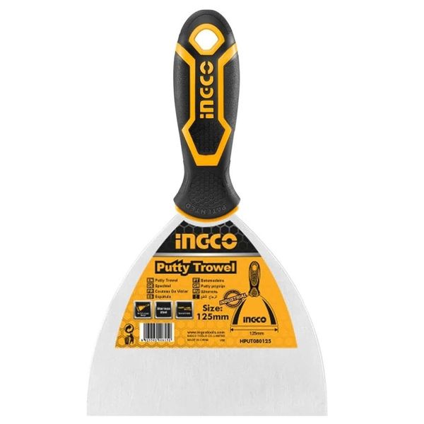 Ingco - Putty Knife - 125mm - Stainless Steel Blade