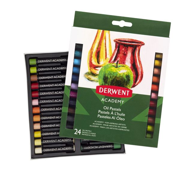 Derwent Academy Oil Pastels, Set of 24, High Quality, 2301953