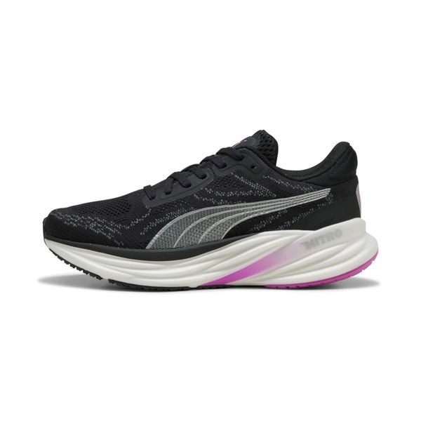 Puma Women's Magnify Nitro 2 Road Running Shoes - Black/Pure Magenta
