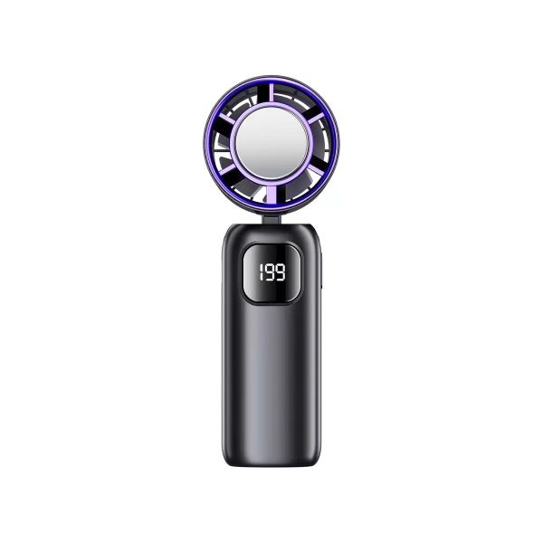 Portable high-speed cooling, folding air conditioning fan