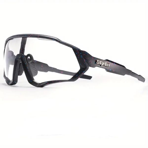 SCVCN - Photochromic Cycling Glasses - Black &amp; Speckled