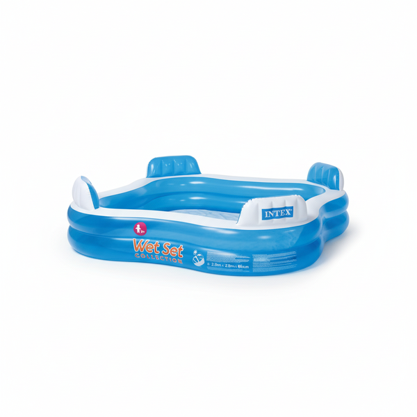 Intex Inflatable Family Pool with Seats and Beverage Holders - 229 cm