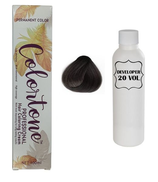 Color tone Professional Hair Dye Toner Tint - M4.72 Ash brunette - 4.72