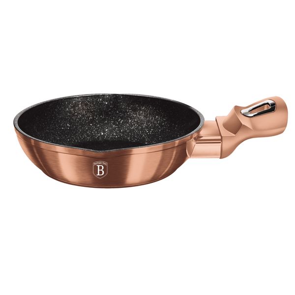 Berlinger Haus 16cm Marble Coating Egg Pan - Metallic Rose Gold Edition