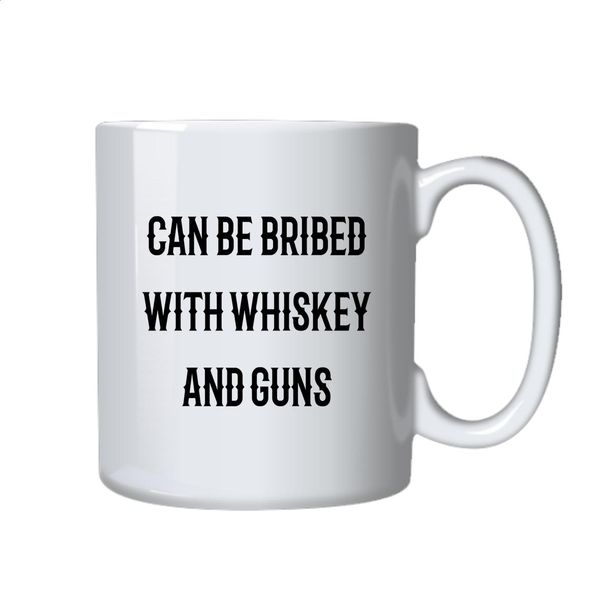 Whiskey and Guns Coffee Mug - Best Funny Novelty Gift Idea for Hunters