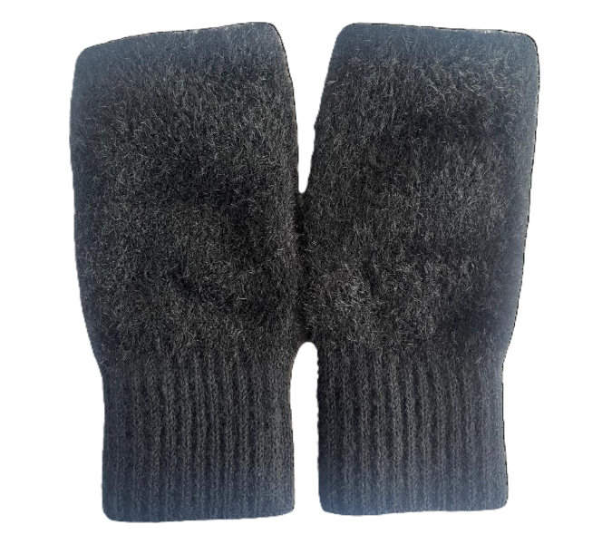 Fingerless Plush Gloves - 1 Pair
