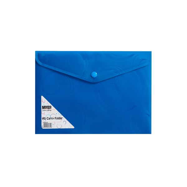 Meeco A5 Creative Colour Carry Folder - Blue