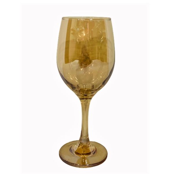 6 Pieces Gold Wine Glass For Decor