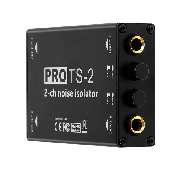 Ts-2 Audio Isolator Dual Channel 1/4Inch 6.5 Compatible with Universal