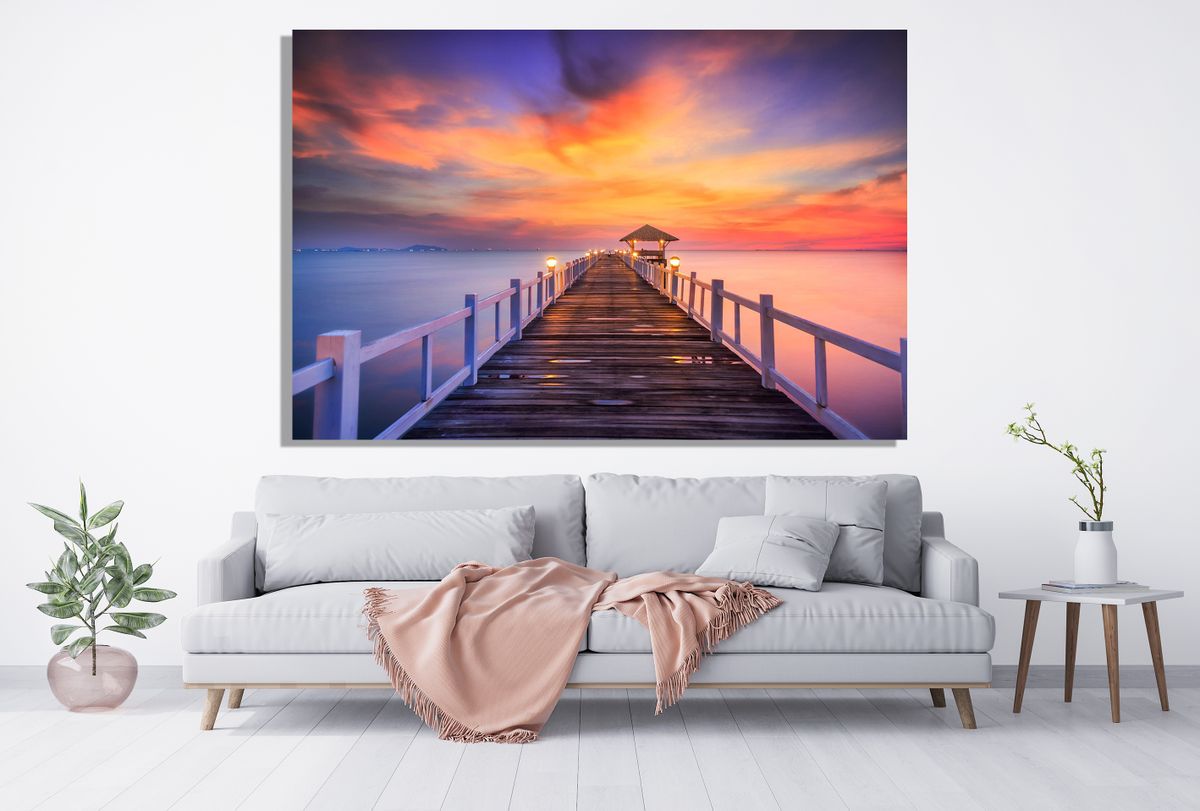 Pathway Sunset Canvas Wall Art 0041 | Shop Today. Get it Tomorrow ...