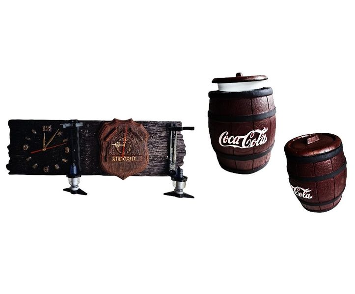 Klipdrift Sleeper Clock - 2 Optic dispenser &amp; Coca-Cola Ice Bucket