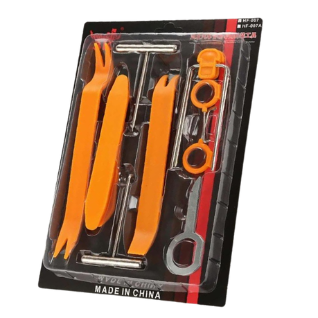 12pcs Auto Trim Removal Tool Set Pry Tools Kit, Door Panel Removal Tool,  Fasteners Remover, Automotive Hook Set
