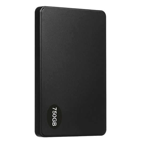 750GB USB 3.0 Portable HDD Plug and Play Black