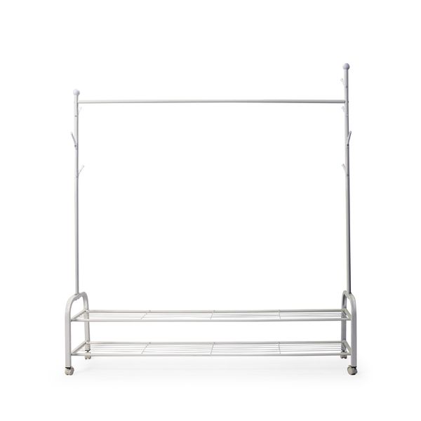 Fine Living - Vintage Hook Clothing Rack - White