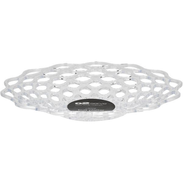 O2 Serve Fruit Platter Clear