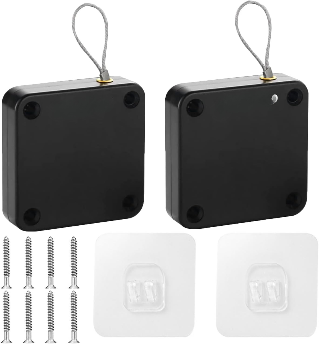 2pack Retractable Automatic Door Closer Tool-Free Installation