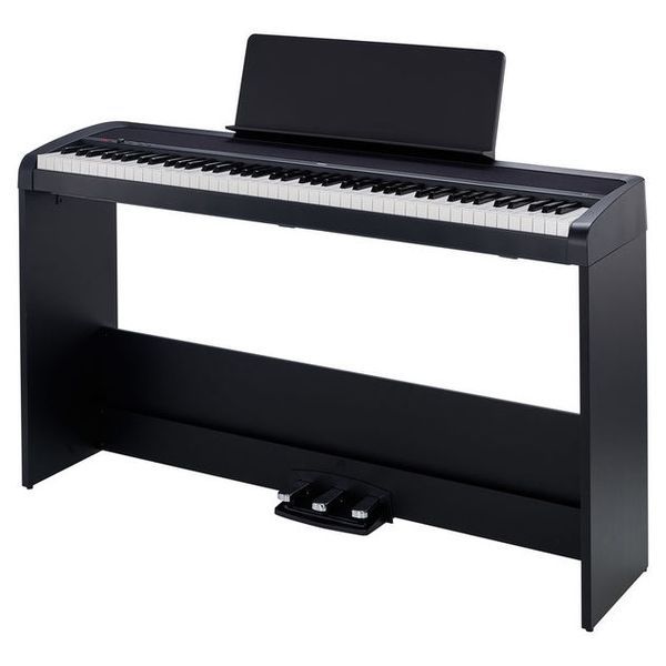 Korg B2+SP 88-Key Digital Piano with Stand and 3-Pedal System (Black)