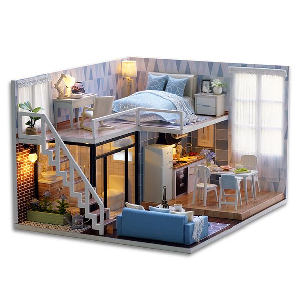 Cute Room Blue Times DIY Miniature House Kit