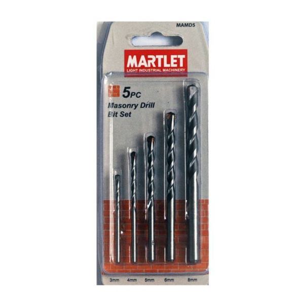 Martlet - Drill Bit Set Masonry 5 Piece