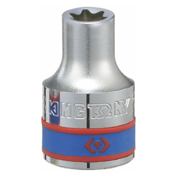 King Tony - Socket Standard 1/2" Female Torx E18 - 6 Pack