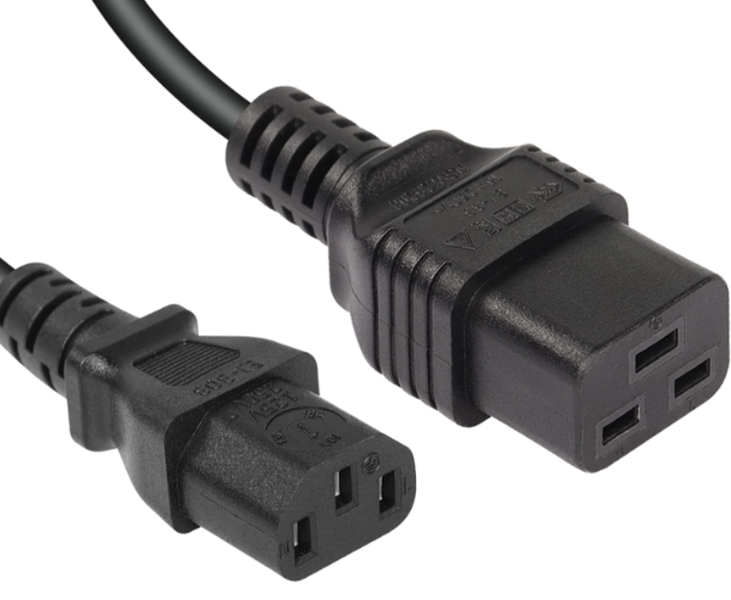 SlingTech IEC C13 Female To IEC C19 Male Power Cable - 1.8m