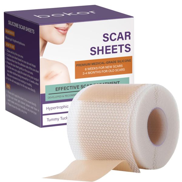 Reusable Silicone Scar Patches - Silicone Scar Tape (4cm x 1.5m)