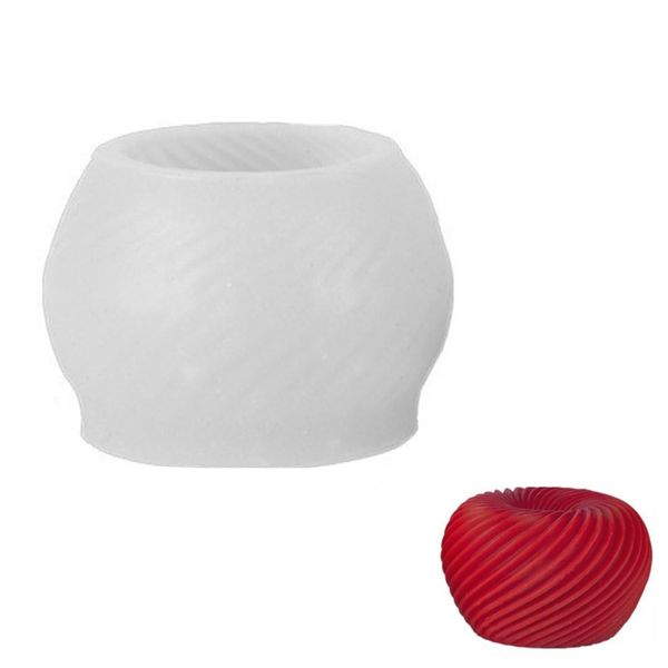 3D Spiral Apple Mousse Mold for Cake, Chocolate, Jelly, Soap Making