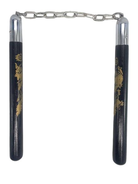 Nunchaku Yingcai Wood Nunchucks 33cm Black - 4407