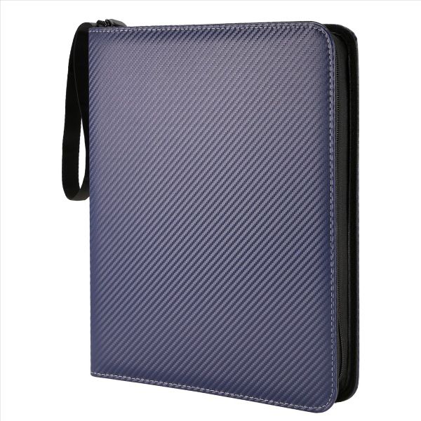 Trading Card Binder 9 Pockets Baseball Card Binder Sleeves Black