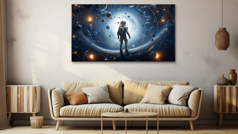 Canvas Wall Art - Orbiting Odyssey - HD0112