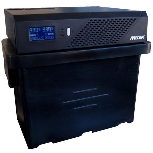 Mecer 1200VA Inverter + Vision AGM 100AH Battery KIT-720W (Steel Cabinet)