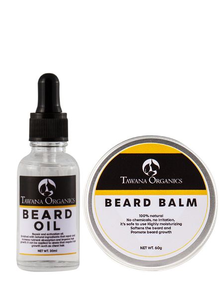 Tawana Organics Beard oil and Beard Balm Set