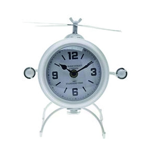 Table Clock - Metal Helicopter Model