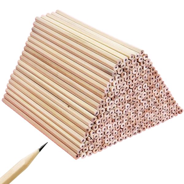 200 Pieces Wooden Pencils Bulk Hexagonal Grip Wood Pencils HB