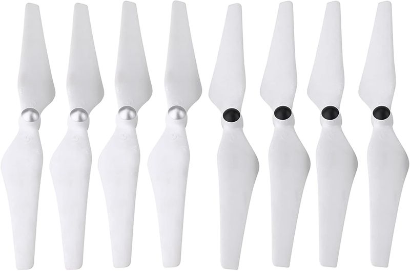 8Pcs White Self-Locking Propellers for Phantom 2/3 Drone, Plastic Blades