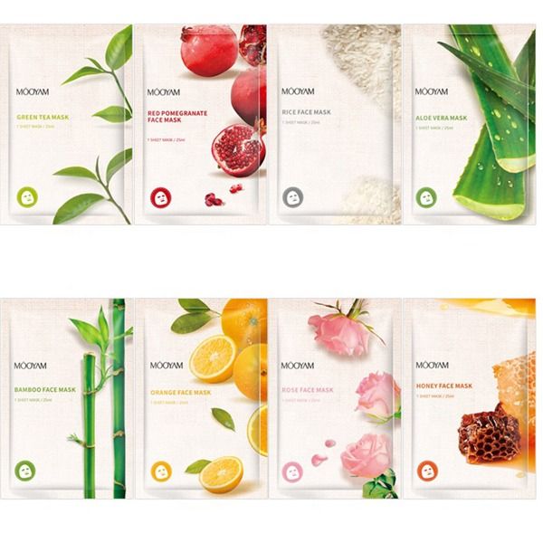 Facial Mask Sheets (Combo of 10 Pack) Ideal for Women &amp; Men