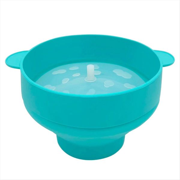 Popcorn Microwave Diy Popcorn Bucket Bowl Maker With Lid Light Blue