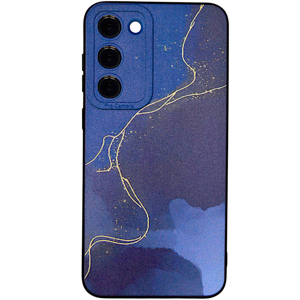 Dark Blue - Phone Case with Gold Detail &amp; Pro Camera - Samsung S23+
