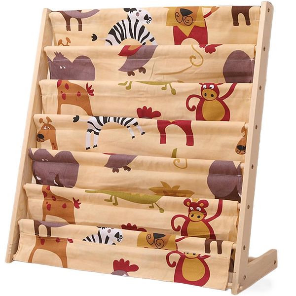 7-Tier Kids Bookshelf Nursery Bookshelf Children's Picture Books Storage
