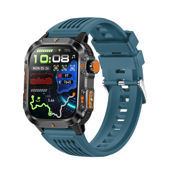 GPS Position Smart Watch Flashlight Compass IP68 Waterproof 2.01 Display