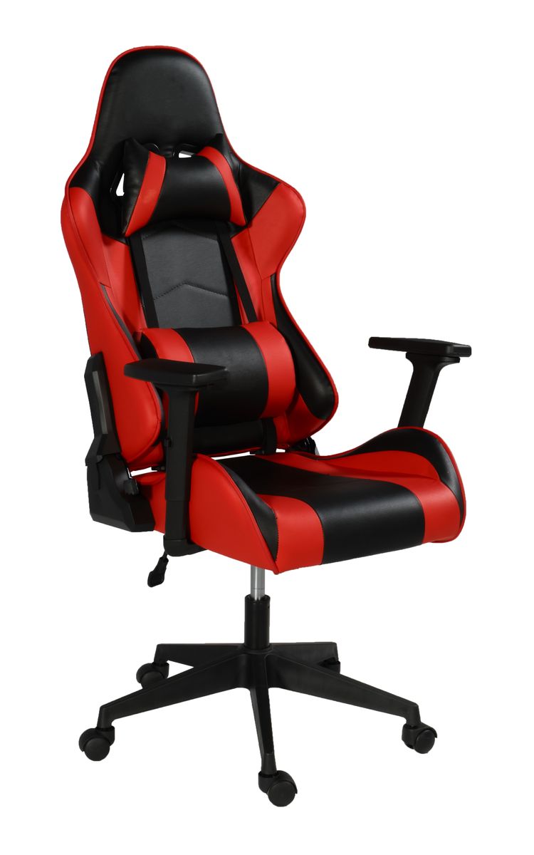 Ofis Bazaar Ergonomic Gaming Chair with Full Tilt Backrest Black Red