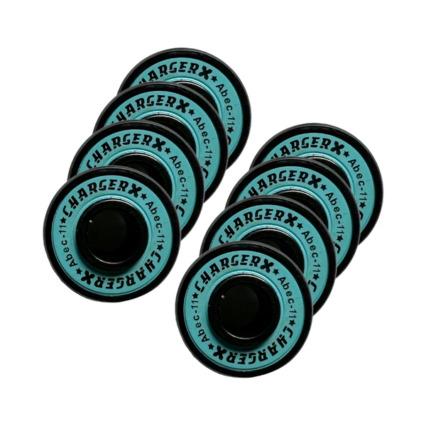 ChargerX Premium Skateboard Bearings ABEC11 With Washer and Spacers - Pack of 8