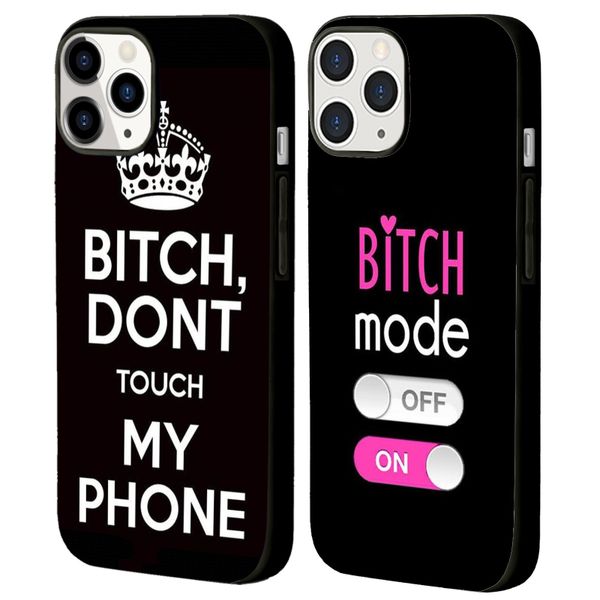 2PCS Dont touch my phone iPhone 15 Pro Cover Cases,Vivid iPhone 15pro case