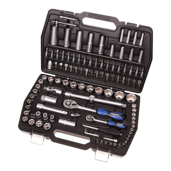 108 Piece 1/2? and 1/4? Socket and Screw Bit Set
