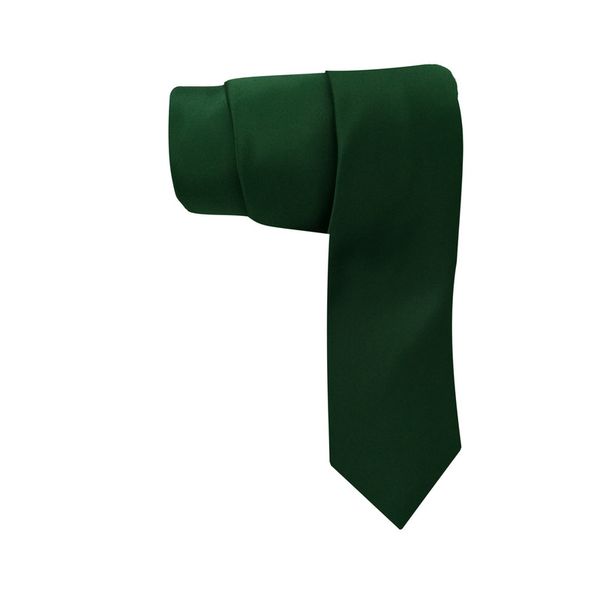 Plain Satin Tie - StatesMan - Bottle Green