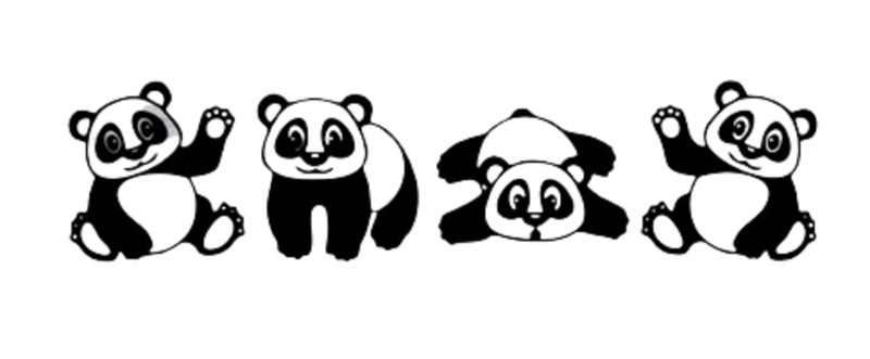 Baby Panda's Wall art