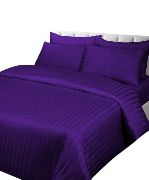 4 PCS Bed Sheet Set Queen Light Purple