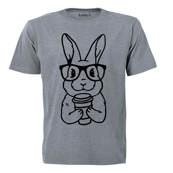Coffee Bunny - Easter - Adults - T-Shirt