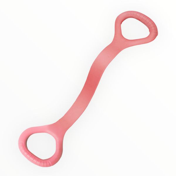 Resistance Band with Handles - Fitness, Yoga, Pilates, Rehab - Pink